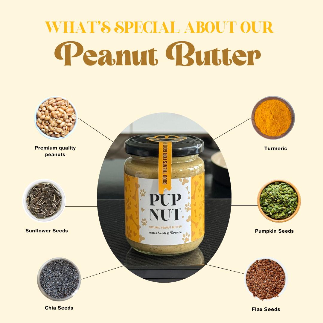 NATURAL PEANUT BUTTER WITH 4 SEEDS & TURMERIC (200g)