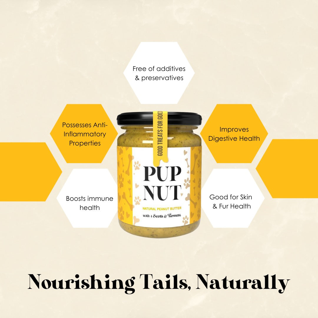 NATURAL PEANUT BUTTER WITH 4 SEEDS & TURMERIC (200g)